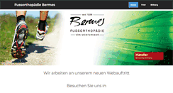 Desktop Screenshot of orthopaedie-bermes.de