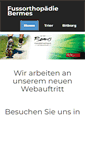 Mobile Screenshot of orthopaedie-bermes.de