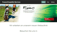 Tablet Screenshot of orthopaedie-bermes.de